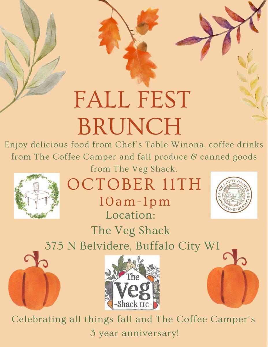 Fall Fest Brunch At The Veg Shack 1 Fall Fest Brunch Flyer