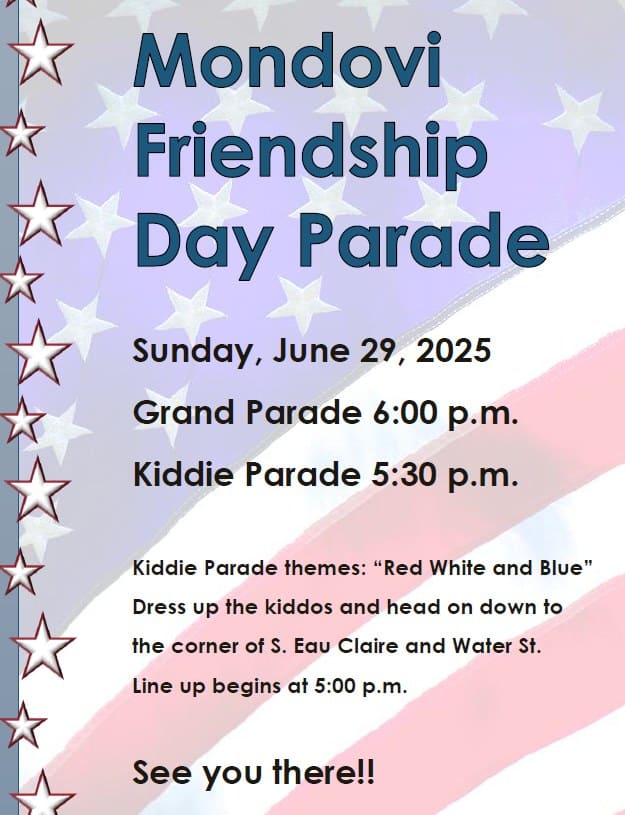 Mondovi Friendship Day Parade 2025
